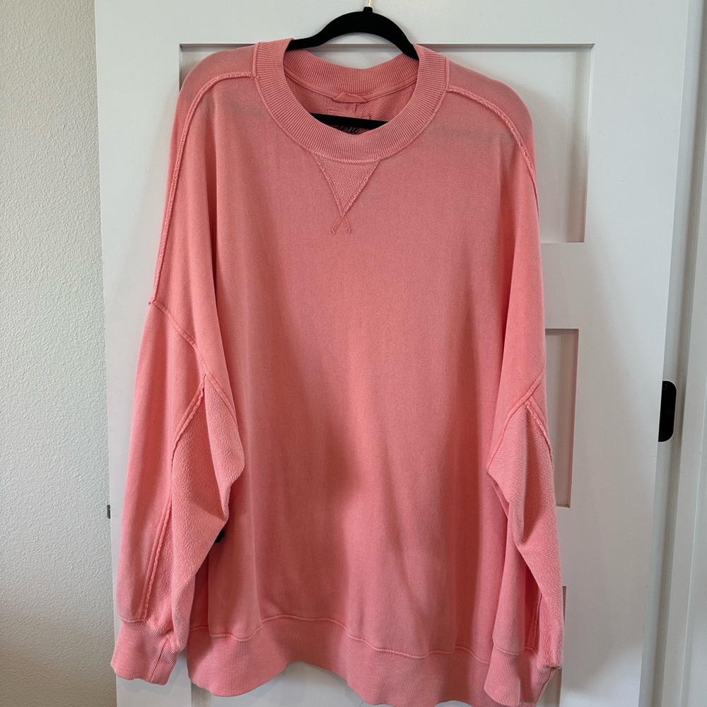 Aerie Pink Crew Neck Sweater